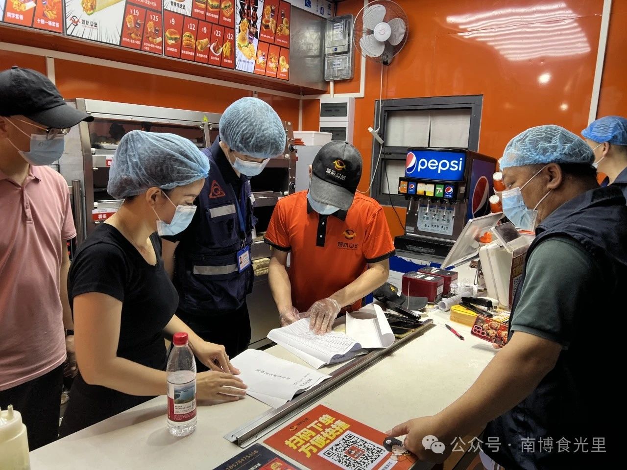 省市联动检查守护食安防线，广科学院食堂顺利通过检查
